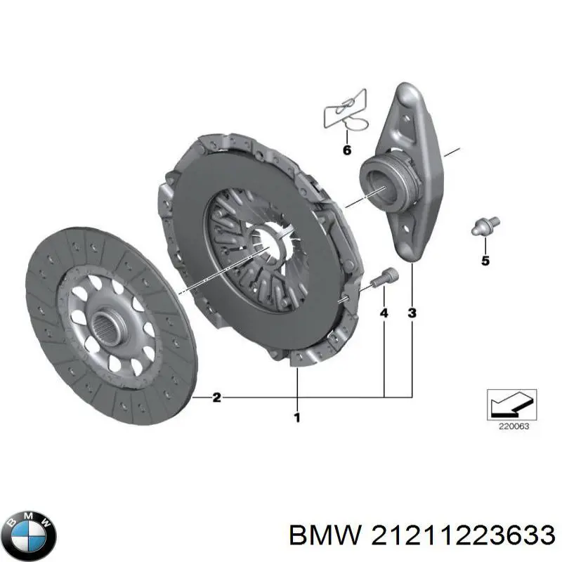 Комплект сцепления BMW 21211223452