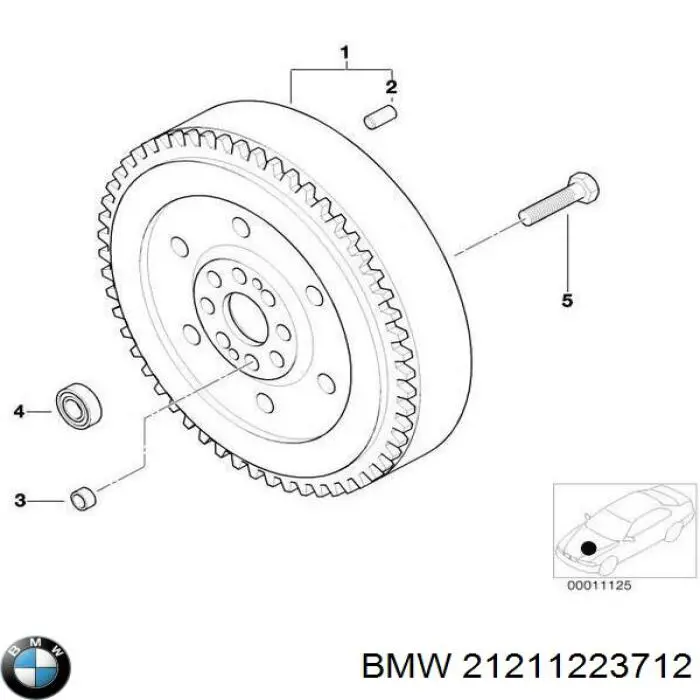 Маховик двигателя BMW 21211223712