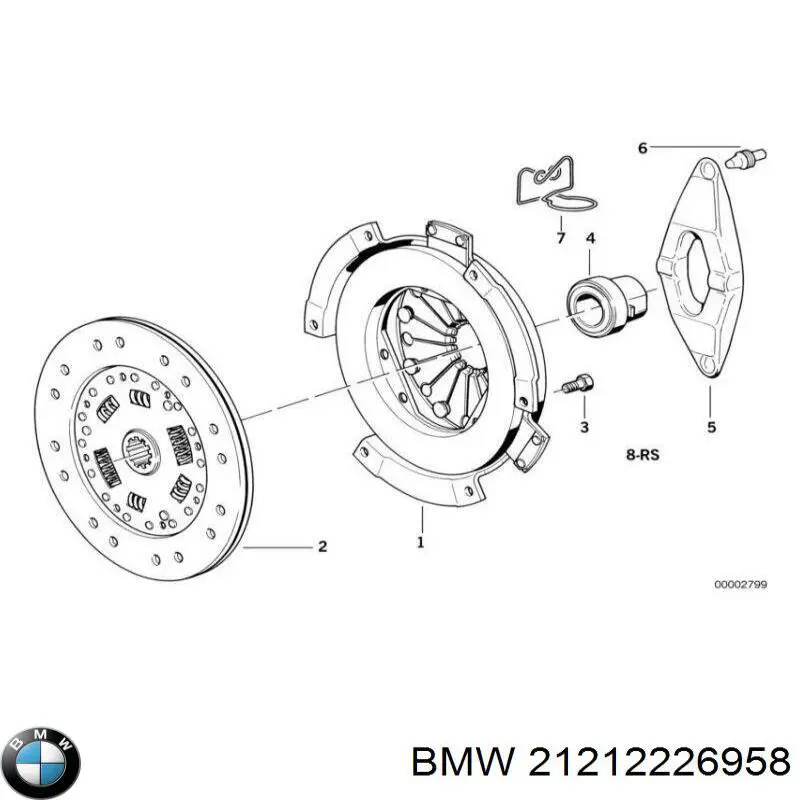 2226958 BMW диск сцепления