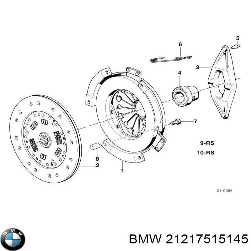 21217515145 BMW kit de embraiagem (3 peças)