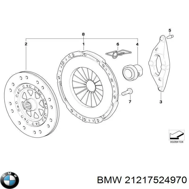 Купить 21217524970 BMW Диск сцепления