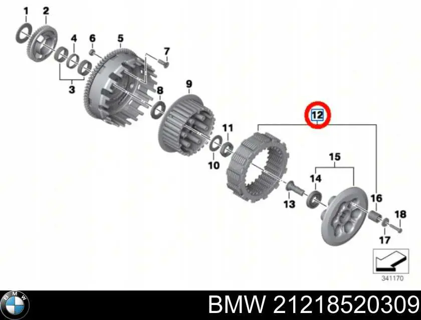 21218520309 bmw сцепление