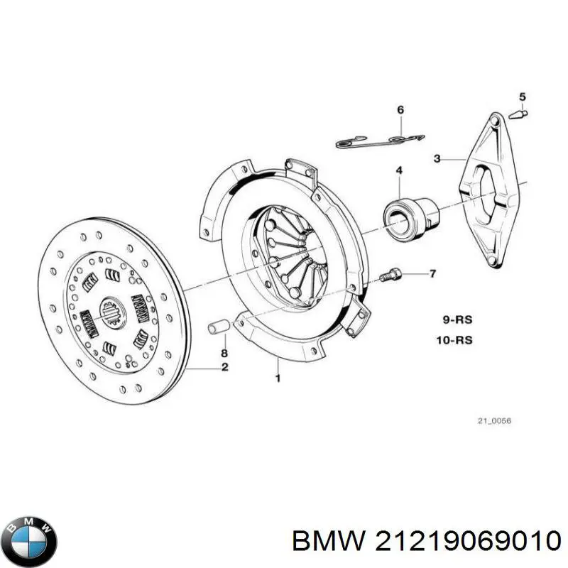 21219069010 BMW kit de embraiagem (3 peças)