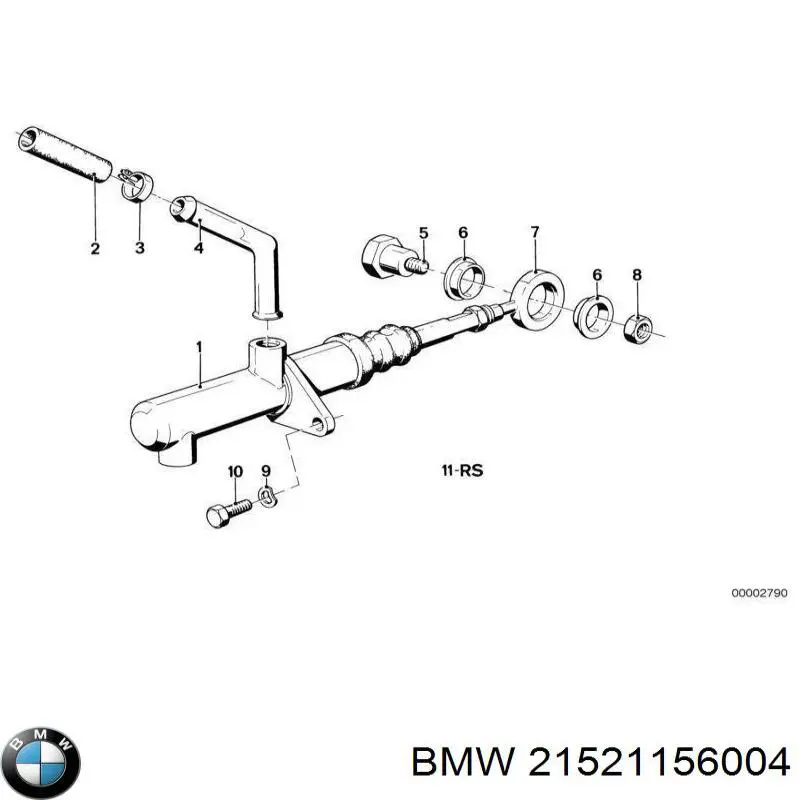 Цилиндр тормозной главный BMW 21521156004
