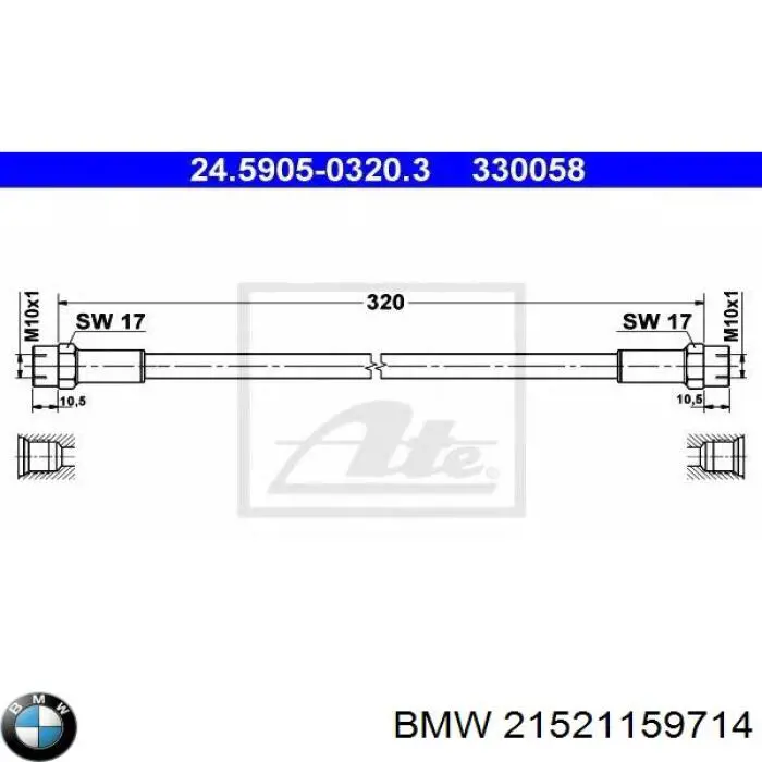 Mangueira de embraiagem para BMW 3 (E36)