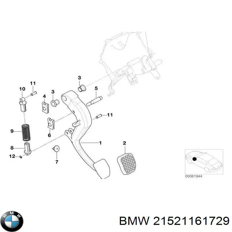  BMW 21521161729 цена, от 6.97 USD