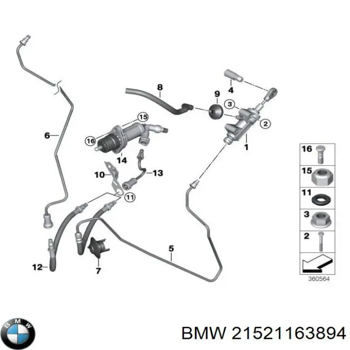 Пистон (клип) крепления решетки радиатора к панели BMW 21521163894 цена, от 4.90 USD