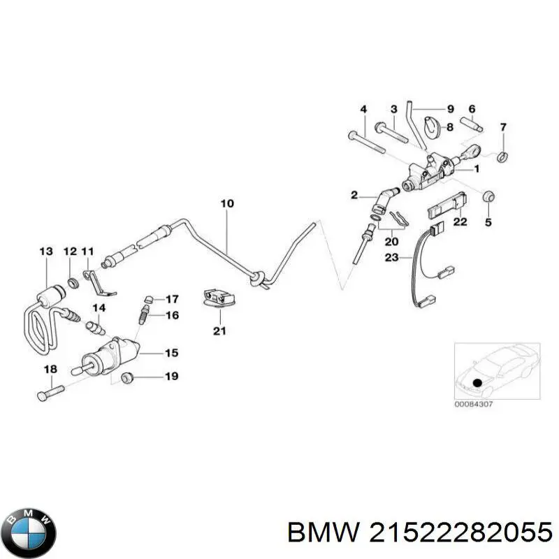 21522282055 BMW Рабочий цилиндр