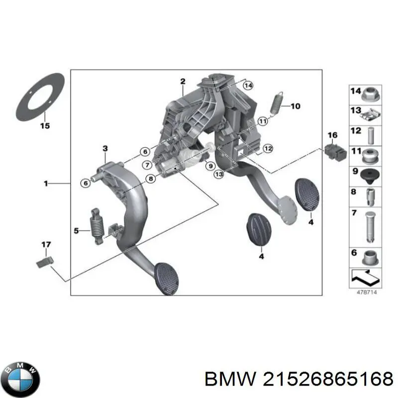 ГЦС BMW 21526859178 цена, от 49.91 USD