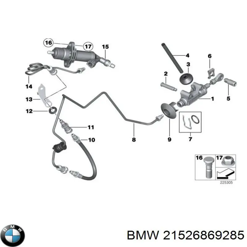 Шланг сцепления комплект BMW 3 седан (E90) (2004 - 2013) цена, от 12.67 USD