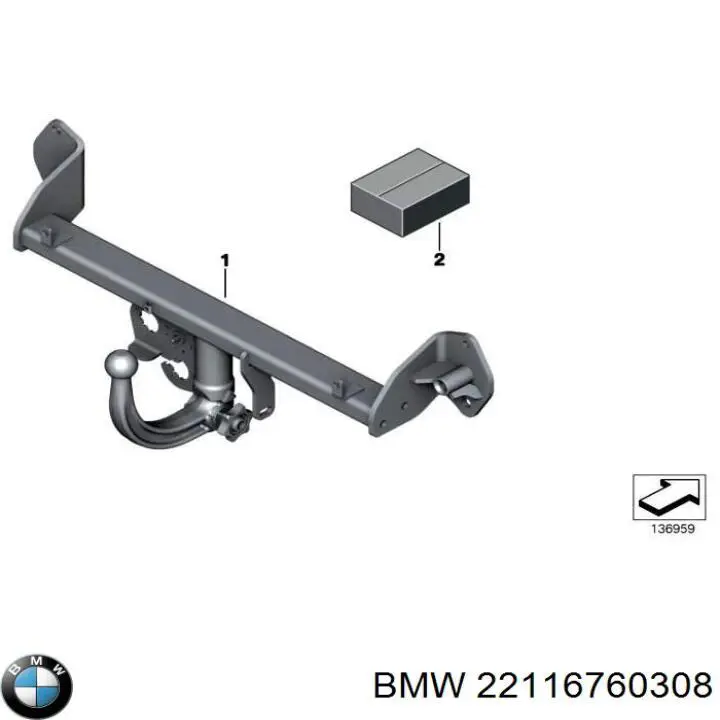 Купить 22116760308 BMW Кронштейн подушки (опоры) двигателя правой