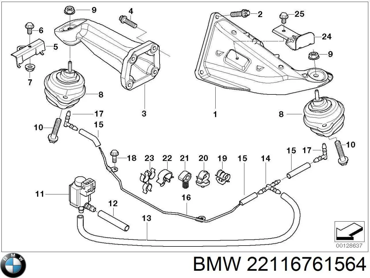 22116761564 BMW 