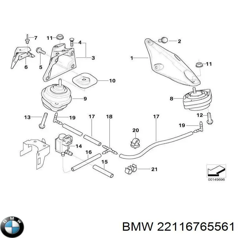  22116765561 BMW