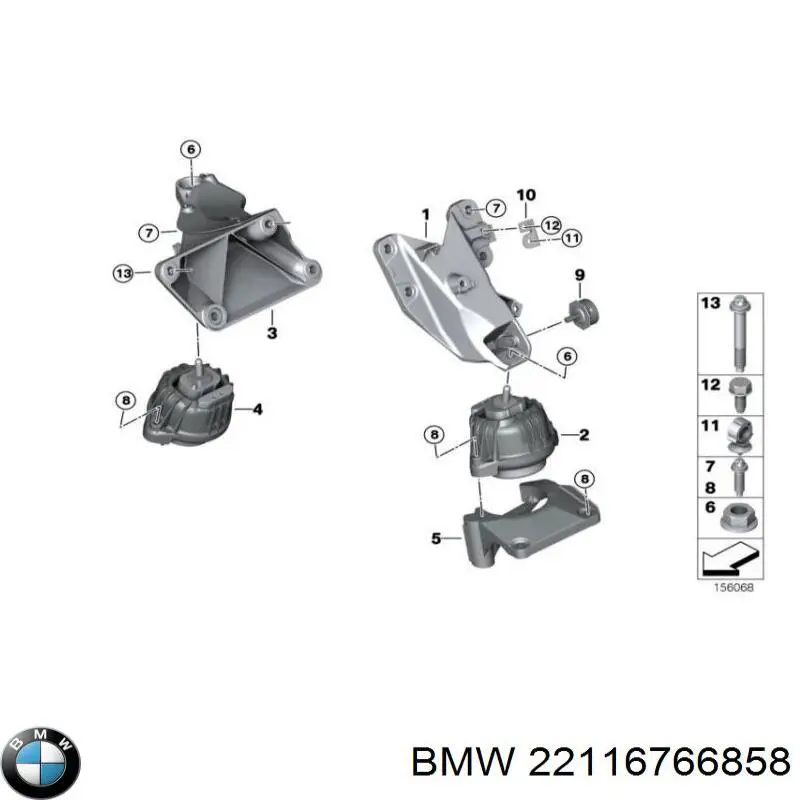 Купить 22116766858 BMW 
