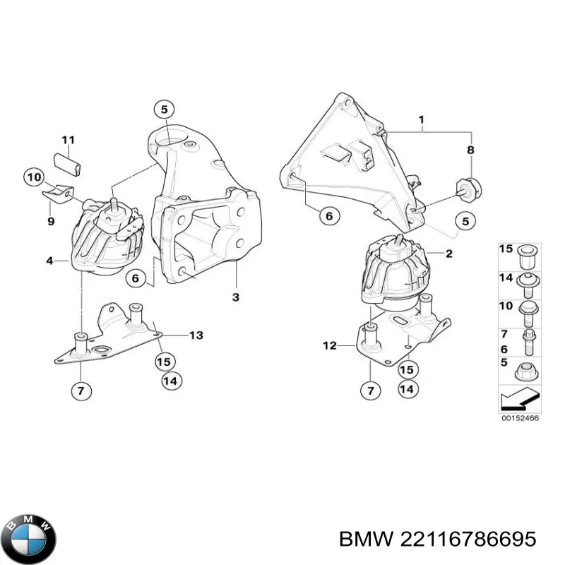 Купить 22116786695 BMW 