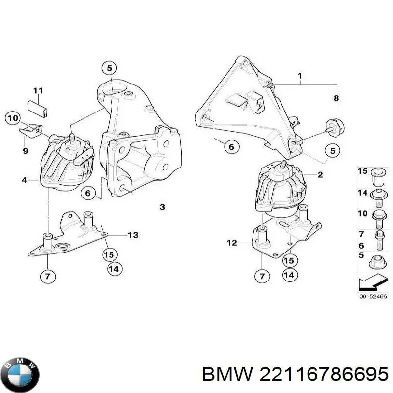  BMW 22116786695 цена, от 85.46 USD
