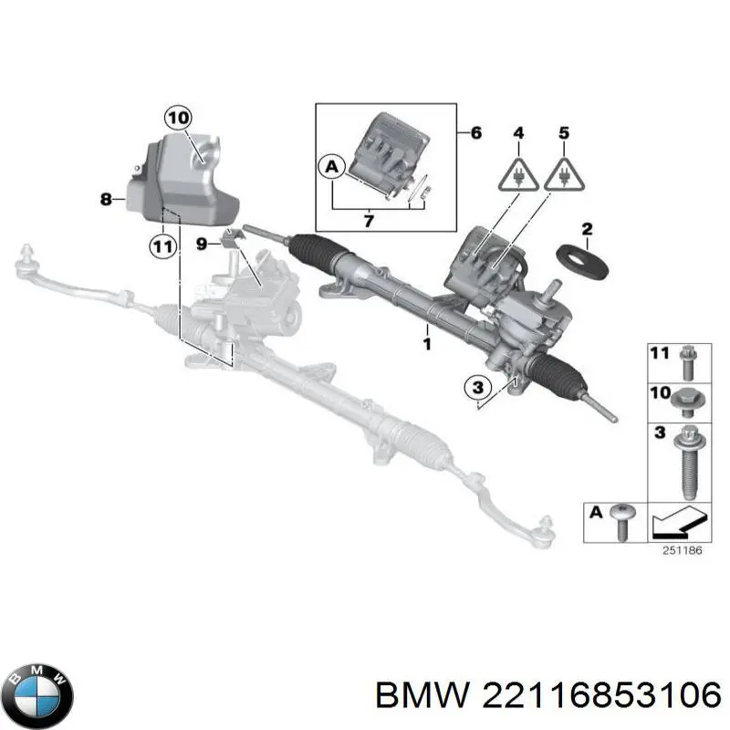 Подушка двигателя BMW 22116853106 цена, от 175.07 USD
