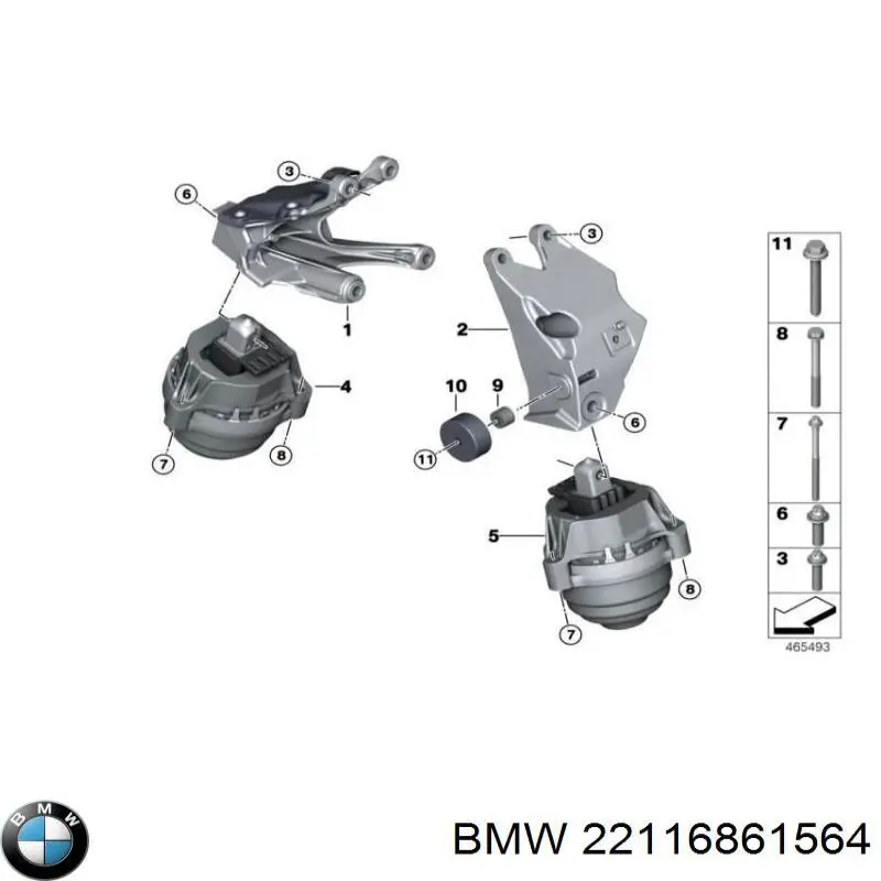 22116861564 BMW 