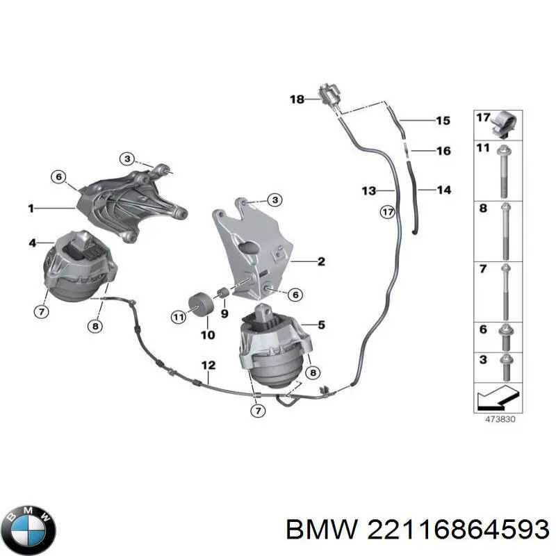 22116864593 BMW 