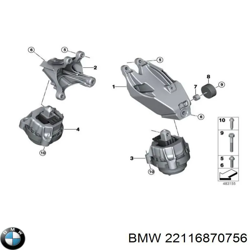 22116870756 BMW 