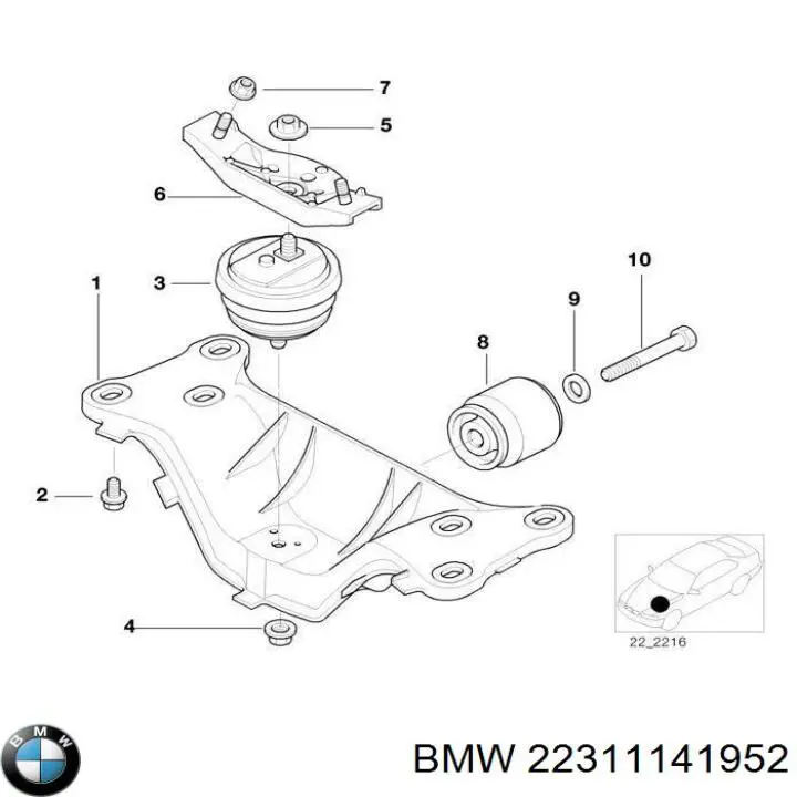  BMW 22311141952 цена, от 345.24 USD