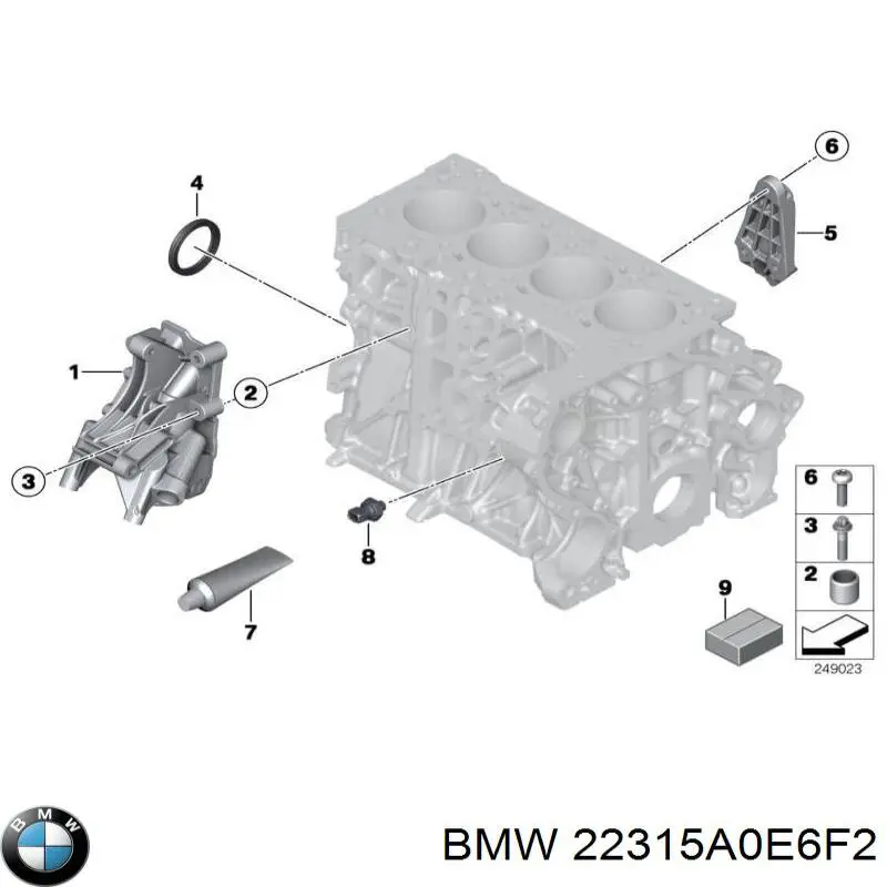 Купить 22315A0E6F2 BMW Крепление трансмиссии