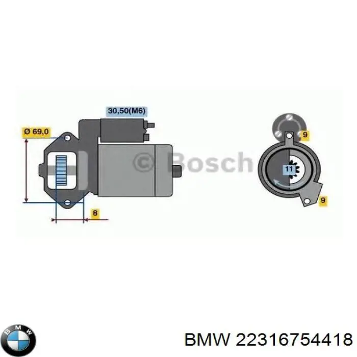 22316754418 BMW Опора КПП
