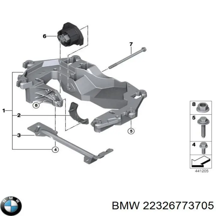 Подушка крепления глушителя BMW X5 внедорожник (F15, F85) (2013 - 2018) цена, от 40.92 USD