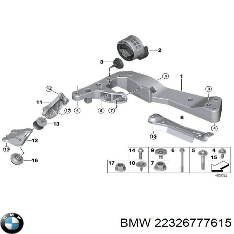 Купить 22326777615 BMW Крепление трансмиссии