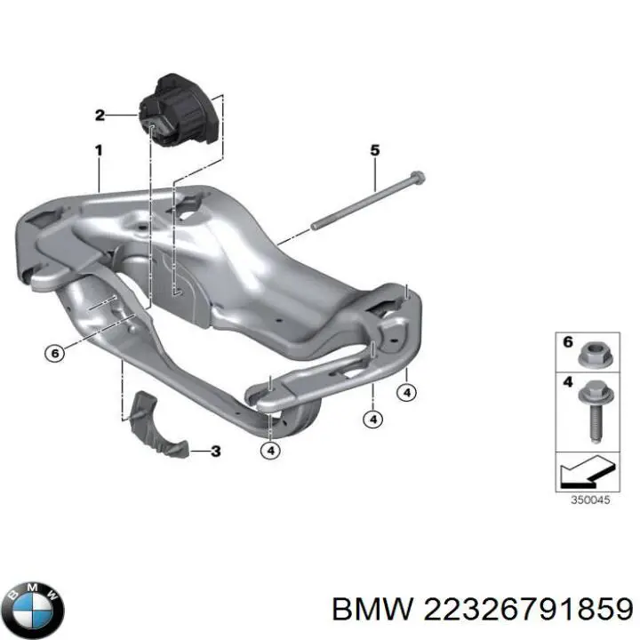 Крепление трансмиссии BMW 22326773703