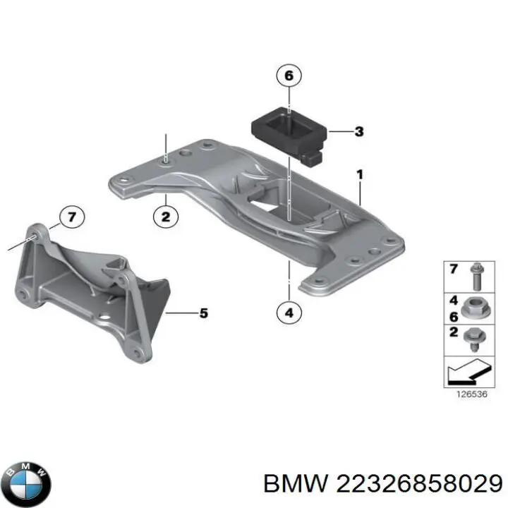 22326858029 BMW Крепление кпп