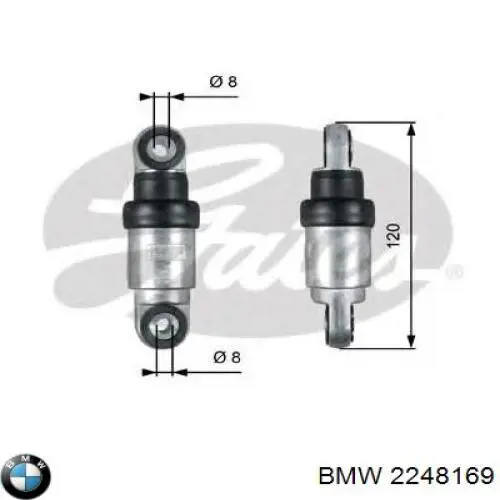 Натяжитель приводного ремня 2248169 BMW