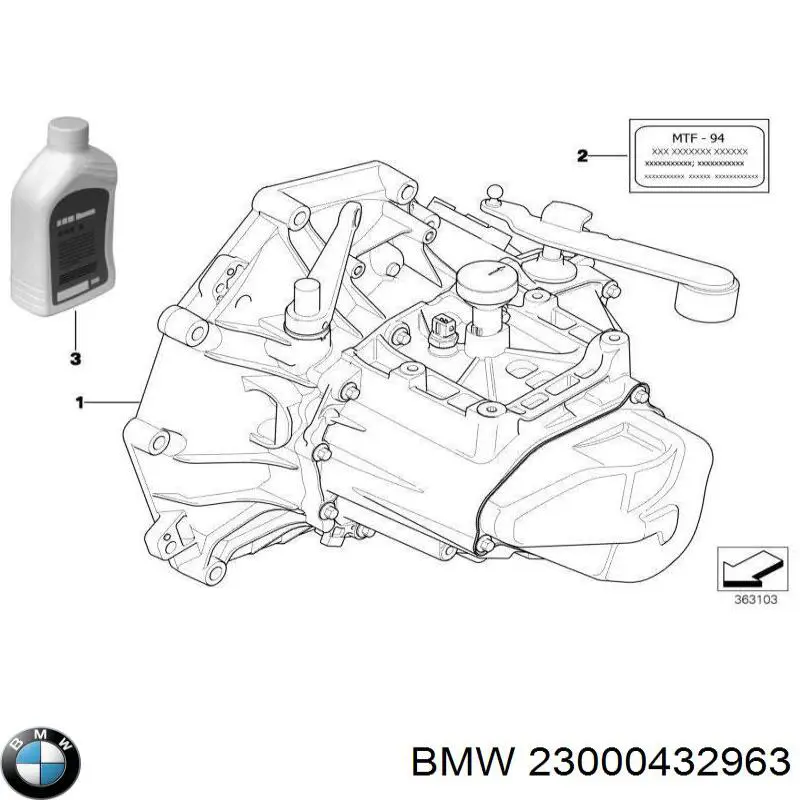 23000432963 BMW КПП в сборе