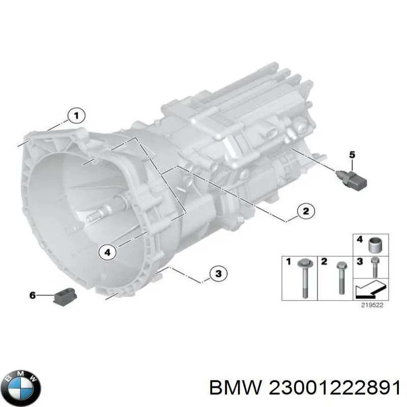 Болт головки блока цилиндров (ГБЦ) BMW 23001222891