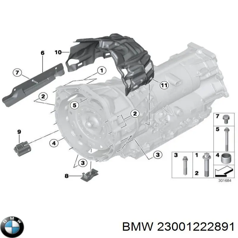 Болт головки блока цилиндров, ГБЦ BMW 23001222891 цена, от 6.63 USD