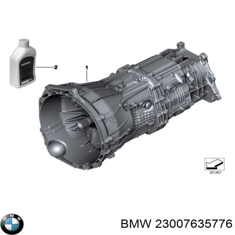 23007635776 BMW КПП в сборе