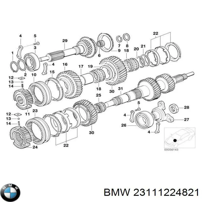  BMW 23111224821 цена, от 46.18 USD