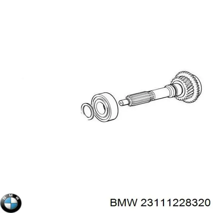 Подвесной подшипник карданного вала BMW 23111228320