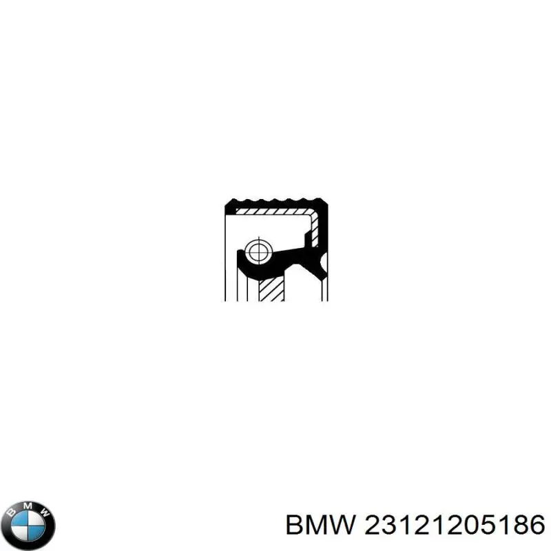 23121205186 BMW Сальник коленвала двигателя, передний
