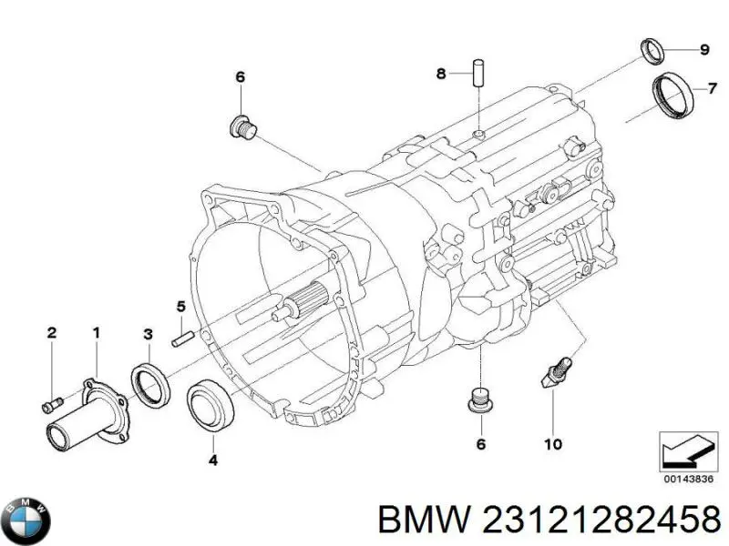 Сальник АКПП/КПП (выходного/вторичного вала) на BMW 6 (F13) купить.