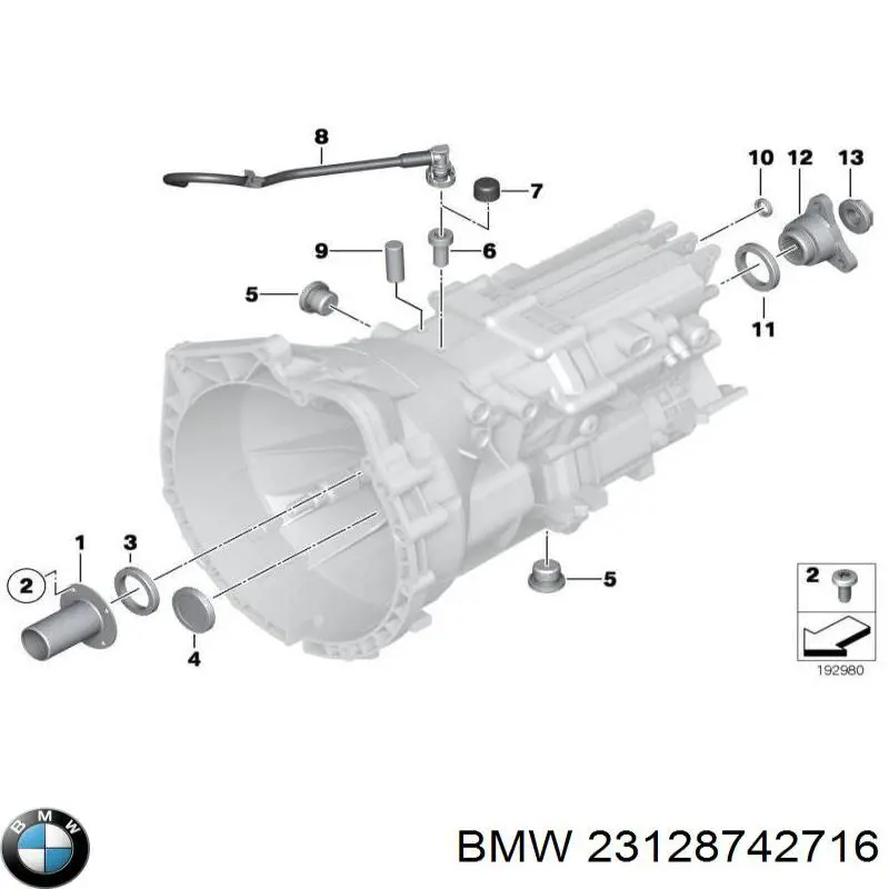 Купить 23128742716 BMW Сальник АКПП/КПП (выходного/вторичного вала)