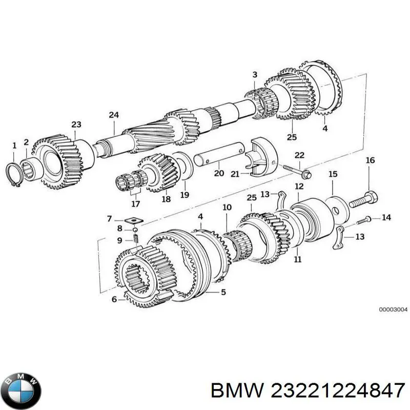 Клипса крепления накладок порогов 23221224847 BMW