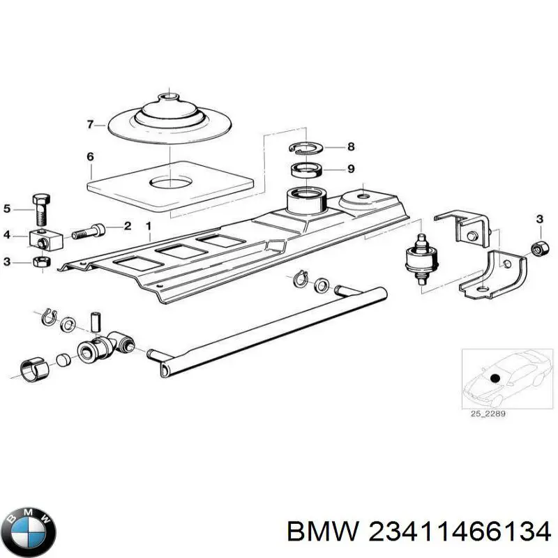 23411466134 BMW Палец (шплинт) дверной петли