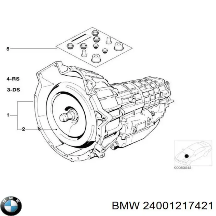 24001217421 BMW кпп в сборе (механическая коробка передач)