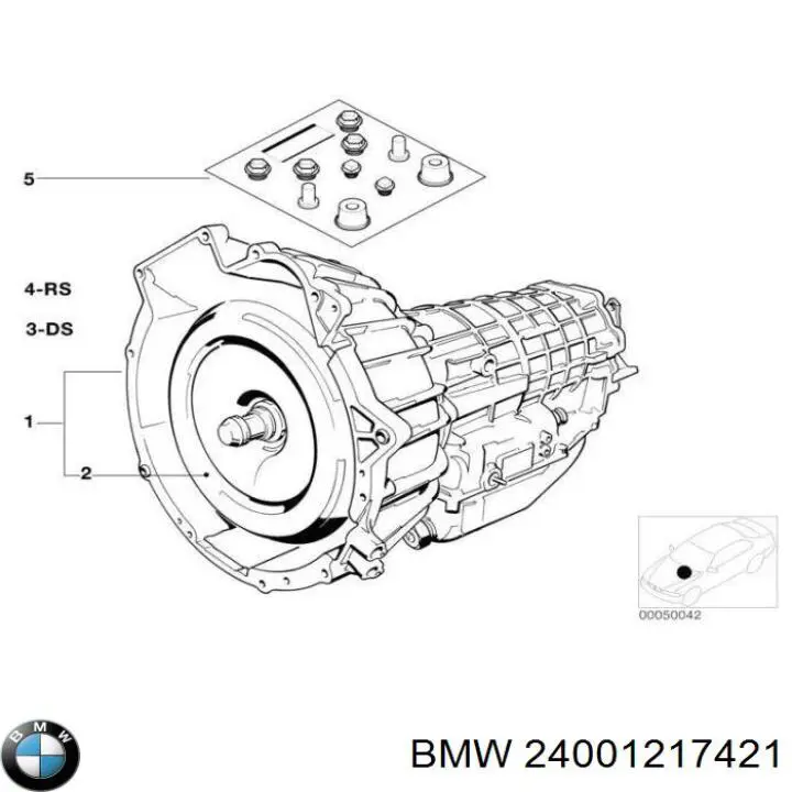 КПП в сборе 24001216740 BMW