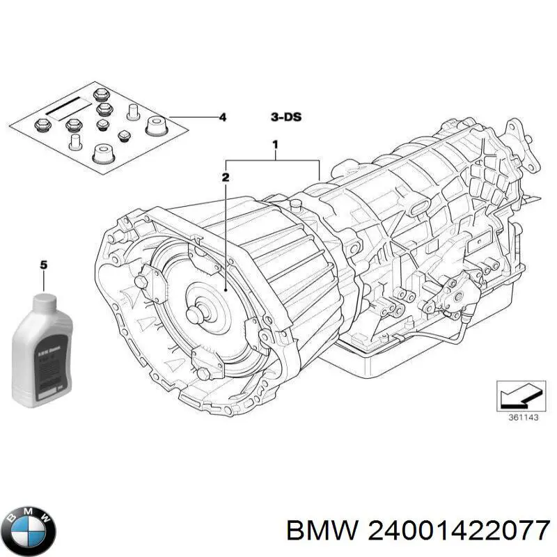 КПП в сборе 24001422077 BMW