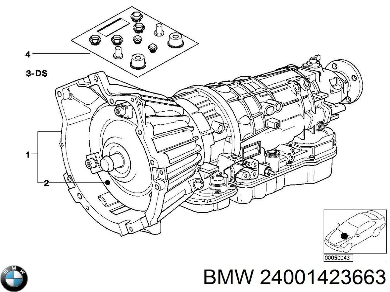 24001423663 BMW кпп в сборе (механическая коробка передач)