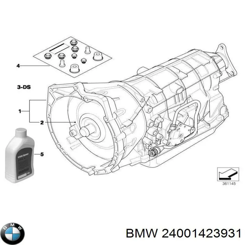 24001423931 BMW caixa de mudança montada (caixa mecânica de velocidades)