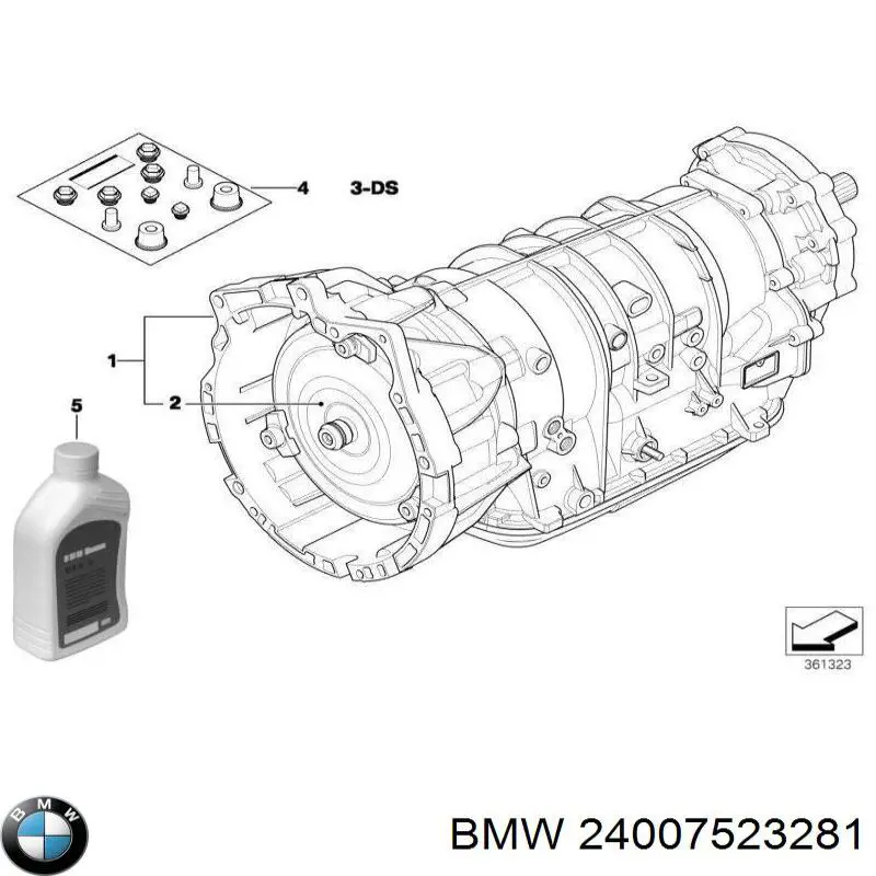 96024842 BMW caixa automática de mudança montada