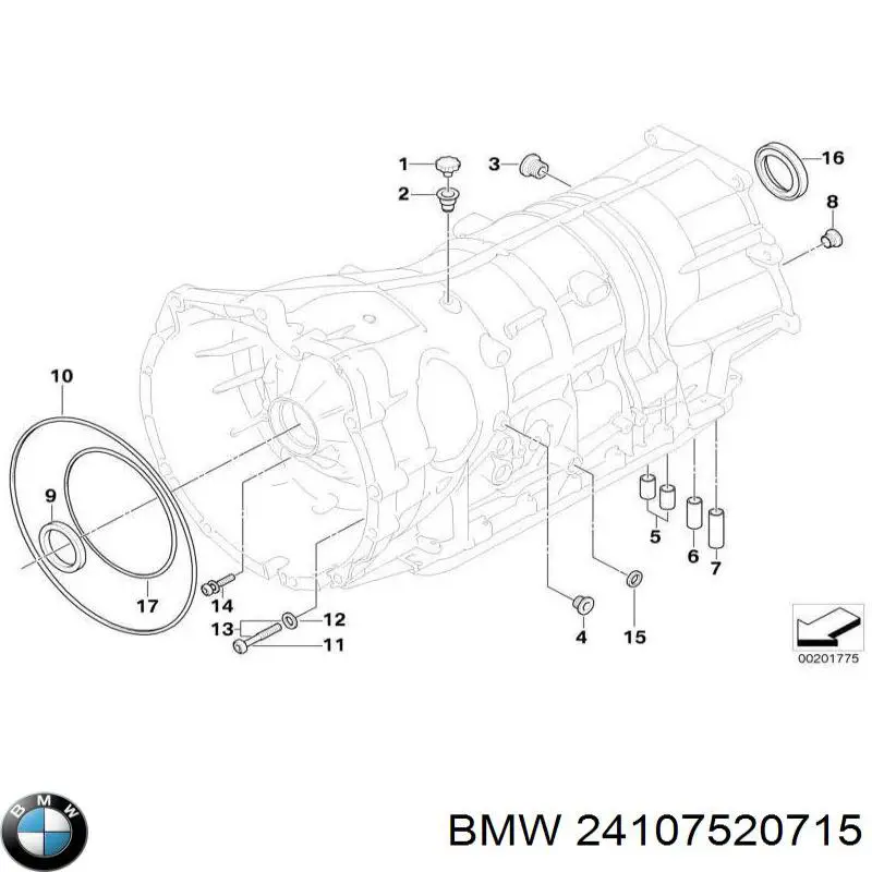 24107520715 BMW kit de reparação da caixa automática de mudança